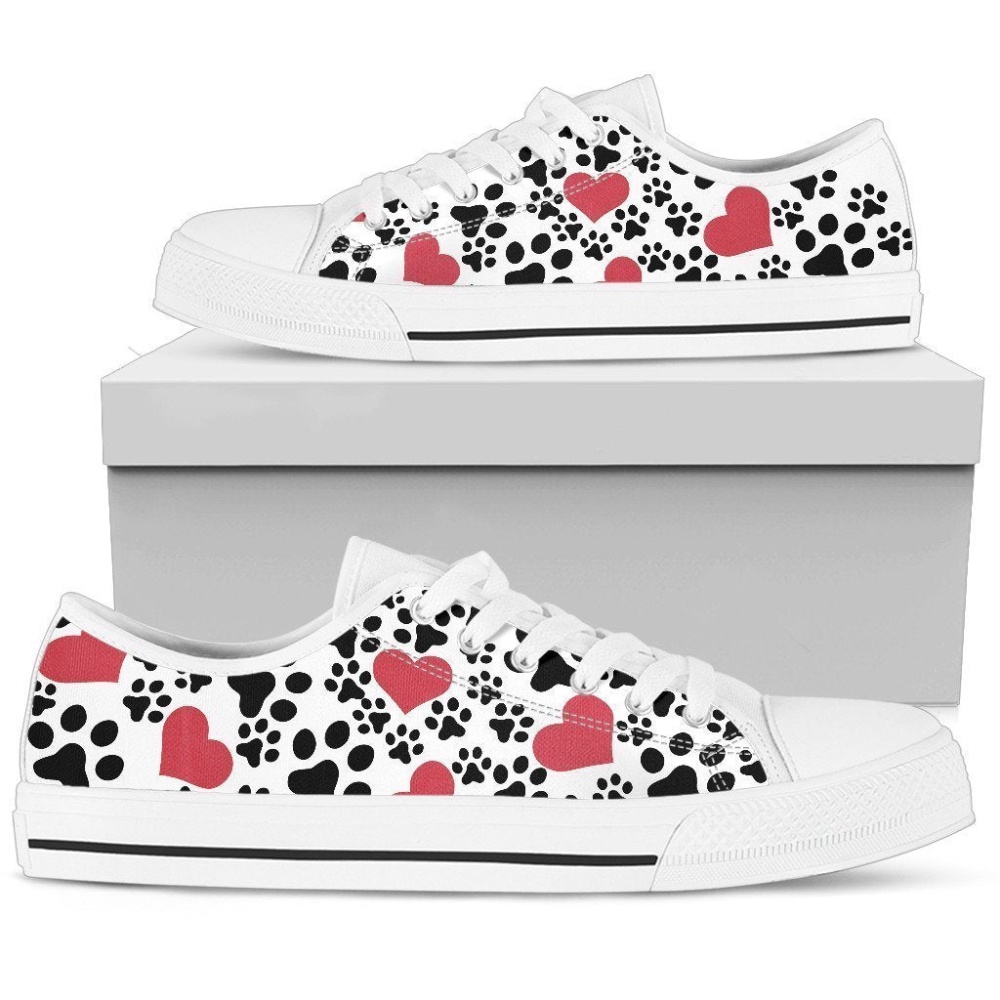 I Love Dog Paws Sneakers Stylish & Comfortable Low Top Shoes, Designer Low Top Shoes, Low Top Sneakers I Love Dog Paws Sneakers Stylish & Comfortable Low Top Shoes, Designer Low Top Shoes, Low Top Sneakers