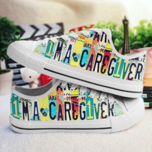 I m A Caregiver Low Top Shoes,…