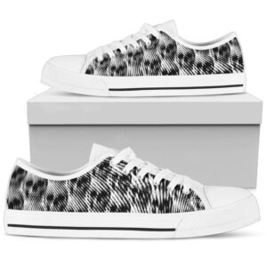 Illusion skull pattern low top shoes, Low…