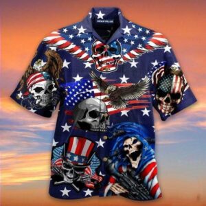 Independence Day Hawaii Shirt Eagle Patriotic Skull…