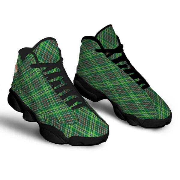 Irish Tartan Saint Patrick’s Day Print Pattern Black Basketball Shoes, Basketball Shoes, Best Basketball Shoes 2024