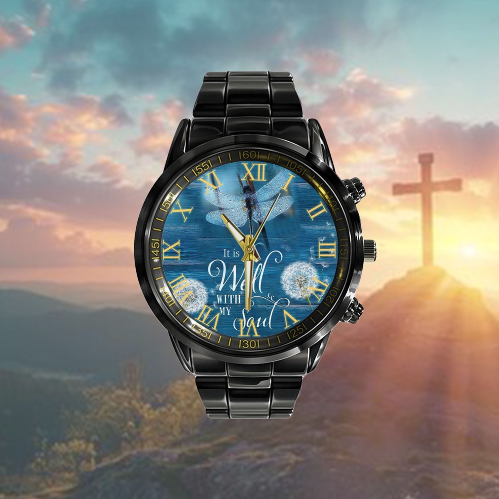 It Is Well With My Soul Watch, Christian Watch, Religious Watches, Jesus Watch