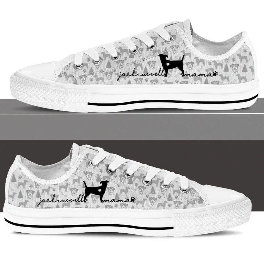 Jack Russell Terrier Low Top Shoes, Designer Low Top Shoes, Low Top Sneakers Jack Russell Terrier Low Top Shoes, Designer Low Top Shoes, Low Top Sneakers