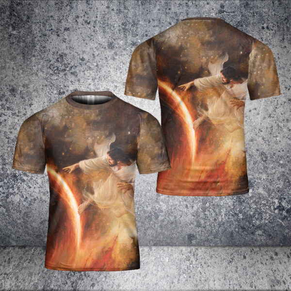 Jesus Christ Creates the Earth and the Heavens 3D T-shirt