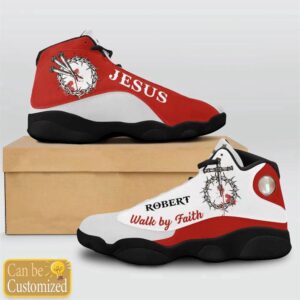 Jesus Blood Walk By Faith Red Custom Name Basketball Shoes For Jesus Lovers Christian Basketball Shoes Basketball Shoes 2024 3 x8uhil.jpg