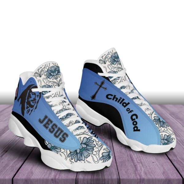 Jesus Child Of God Basketball Shoes Flower Pattern For Men Women, Christian Basketball Shoes, Basketball Shoes 2024