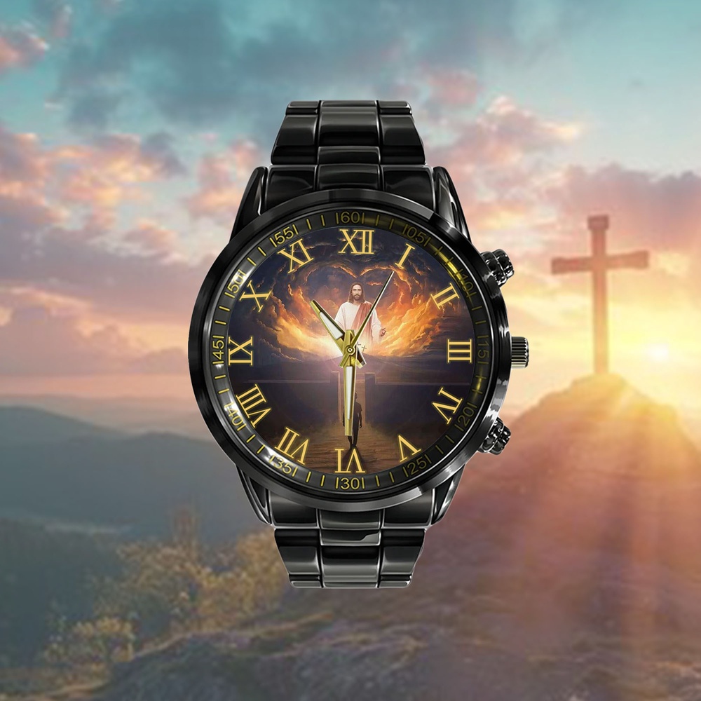 Jesus Come Back And Open Arms Watch, Christian Watch, Religious Watches, Jesus Watch