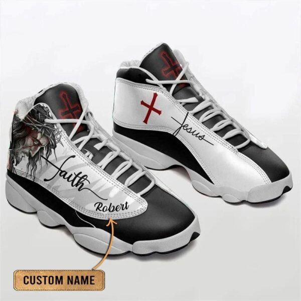 Jesus Faith Basic Custom Name Basketball Shoes For Jesus Lovers, Christian Basketball Shoes, Basketball Shoes 2024