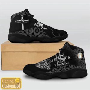 Jesus Faith Over Fear Black Pattern Custom Name Basketball Shoes For Jesus Lovers Christian Basketball Shoes Basketball Shoes 2024 3 yka7rf.jpg