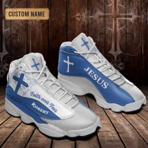 Jesus Faith Over Fear Light Blue Custom Name Basketball Shoes For Jesus Lovers Christian Basketball Shoes Basketball Shoes 2024 1 btgfso.jpg