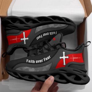 Jesus Faith Over Fear Running Sneakers Grey Max Soul Shoes Max Soul Sneakers Max Soul Shoes 2 nchd3x.jpg