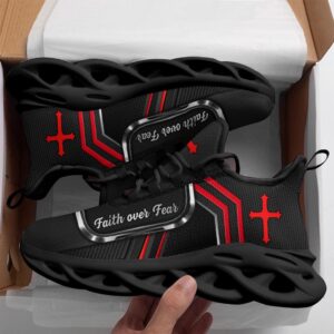 Jesus Faith Over Fear Running Sneakers White And Black Max Soul Shoes Max Soul Sneakers Max Soul Shoes 2 ec9u9f.jpg