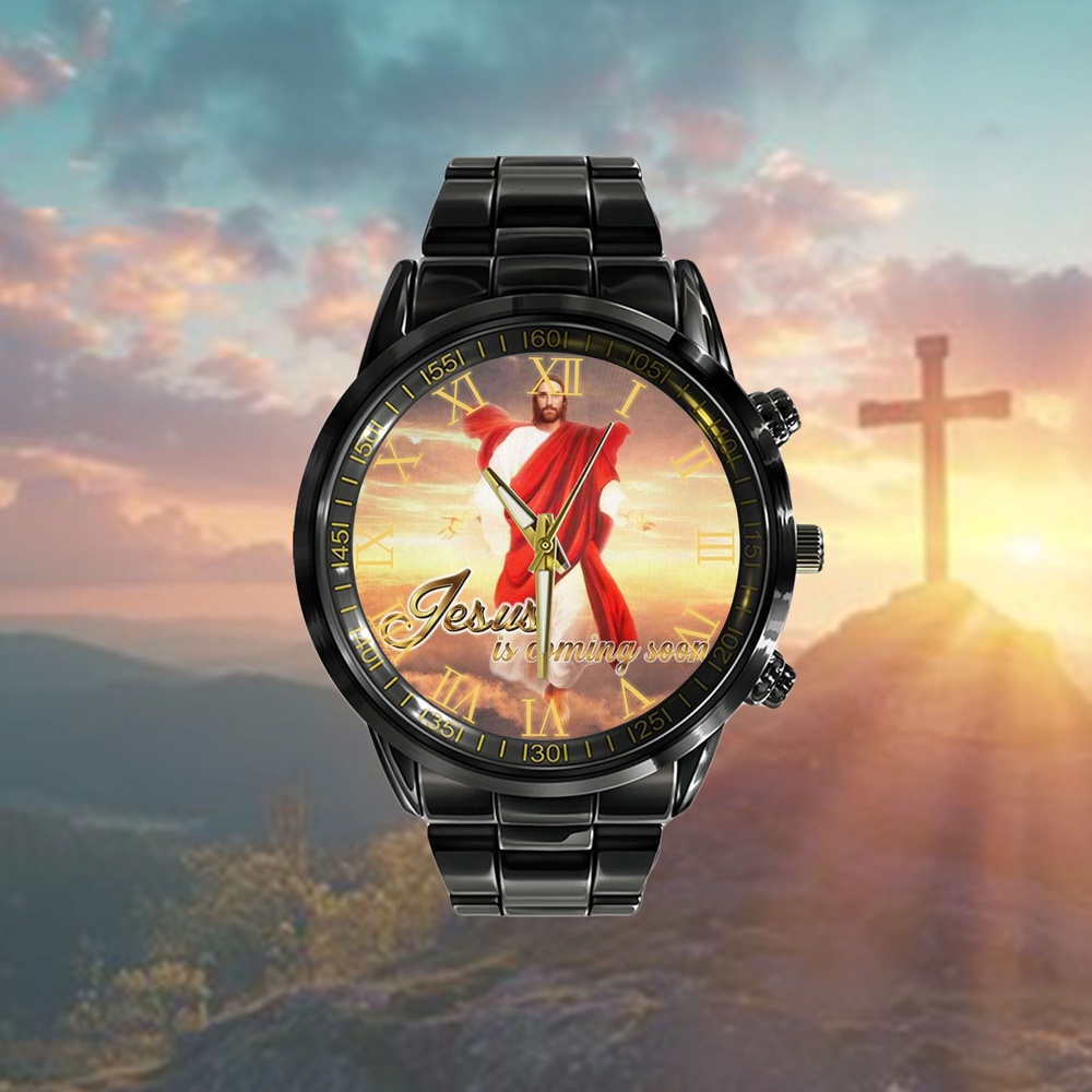 Jesus Is Coming Soon Christian Watch Watch, Christian Watch, Religious Watches, Jesus Watch