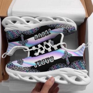 Jesus Mandala Running Sneakers Max Soul Shoes,…