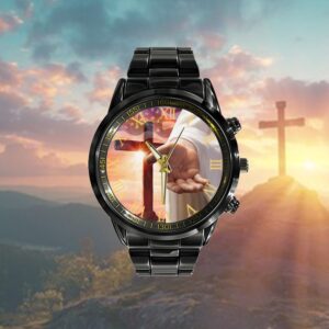 Jesus Outstretched Hands Saves Watch, Christian Watch,…