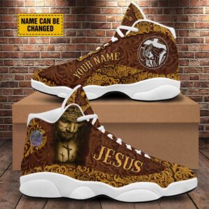 Jesus Portrait Art Basketball Shoes, Christian Basketball…