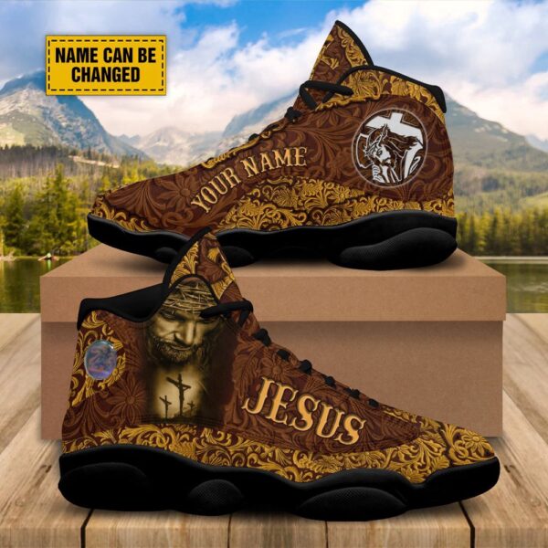 Jesus Portrait Art Basketball Shoes, Christian Basketball Shoes, Basketball Shoes 2024