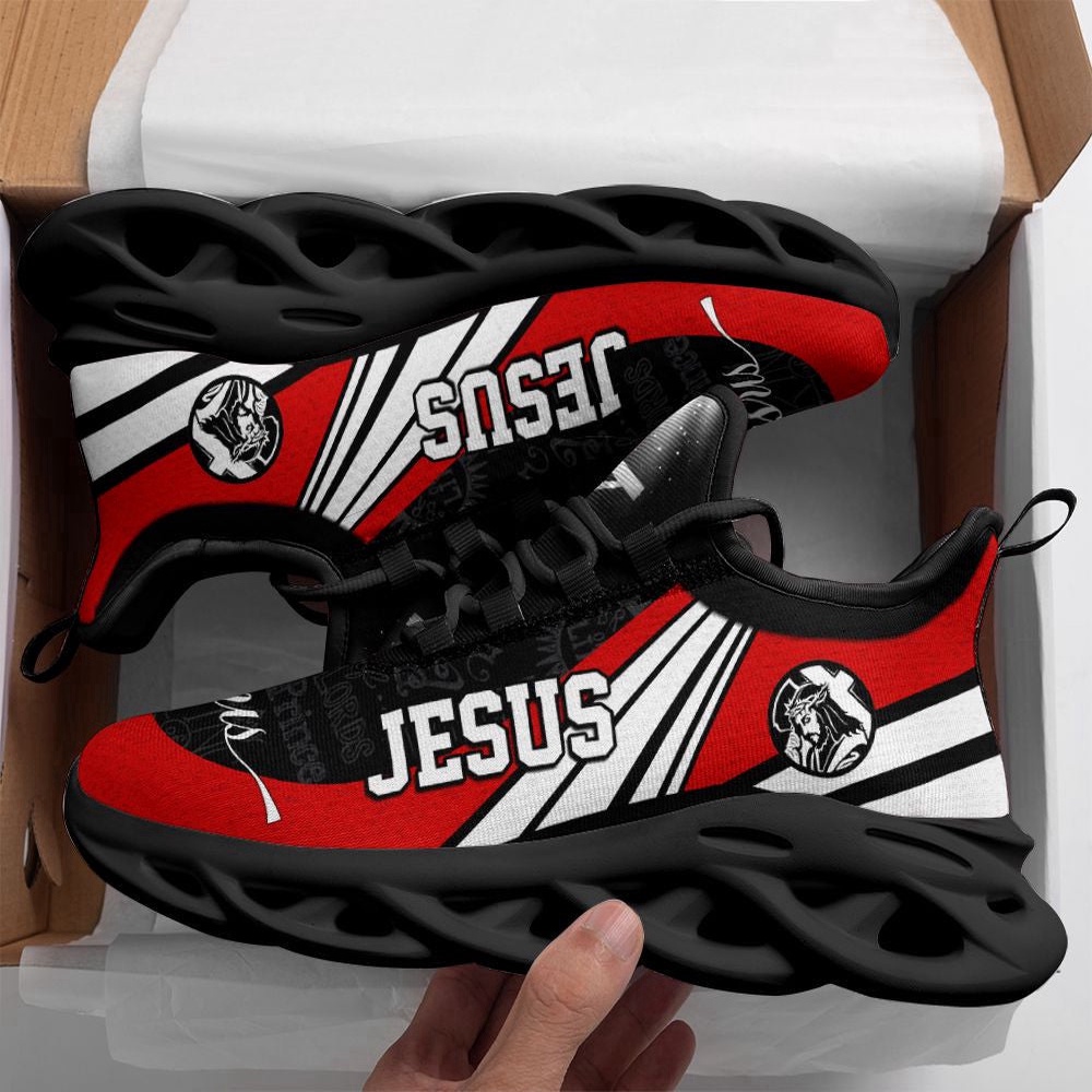 Jesus Running Sneakers Black And Red Max Soul Shoes, Max Soul Sneakers, Max Soul Shoes Jesus Running Sneakers Black And Red Max Soul Shoes, Max Soul Sneakers, Max Soul Shoes