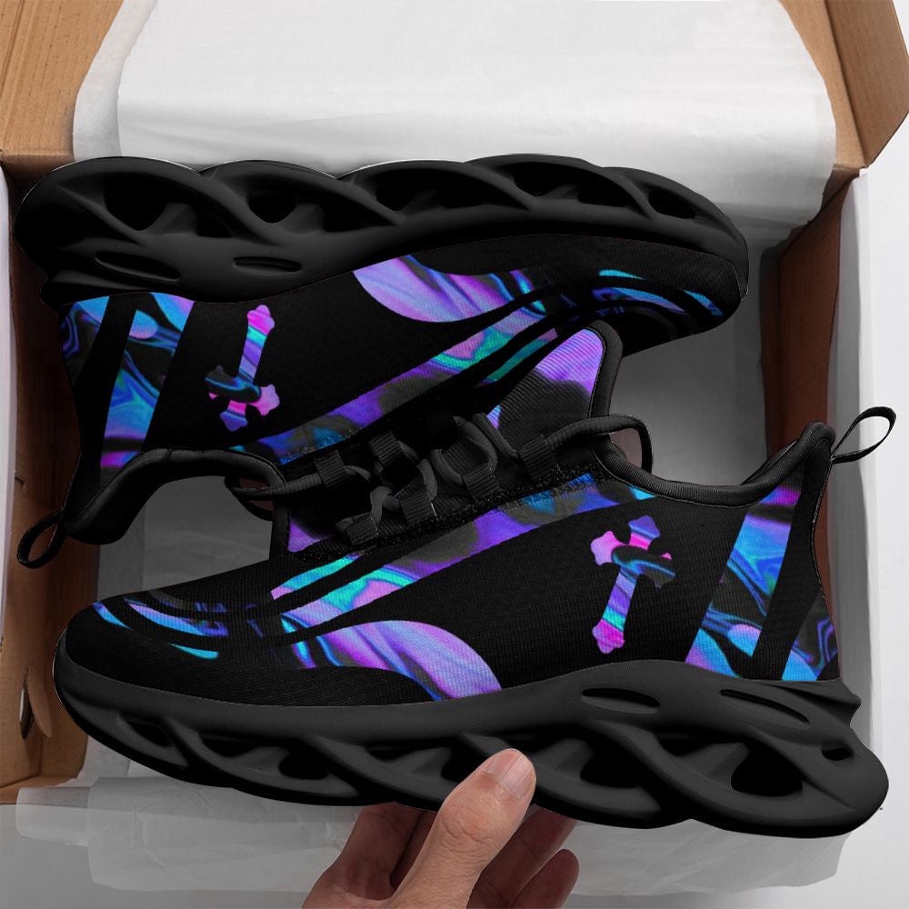 Jesus Running Sneakers Black Purple Max Soul Shoes, Max Soul Sneakers, Max Soul Shoes Jesus Running Sneakers Black Purple Max Soul Shoes, Max Soul Sneakers, Max Soul Shoes