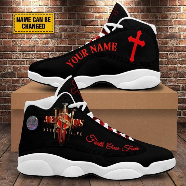 Jesus Saved My Life Customized Jesus Basketball Shoes, Christian Basketball Shoes, Basketball Shoes 2024