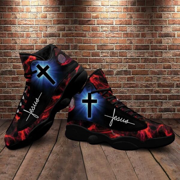 Jesus Sparkle Cross Jesus Faith Basketball Shoes For Men Women, Christian Basketball Shoes, Basketball Shoes 2024