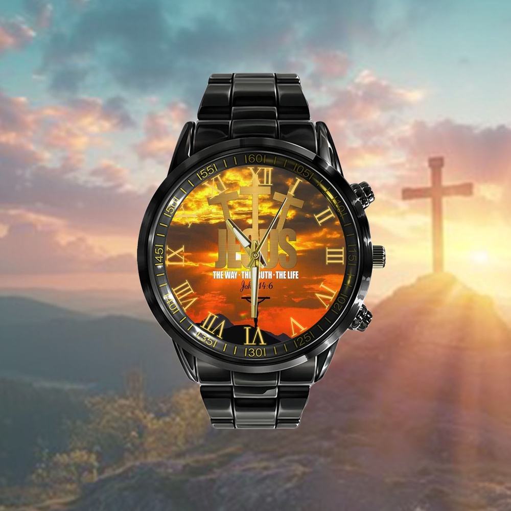 Jesus The Way The Truth The Life Watch, Christian Watch, Religious Watches, Jesus Watch