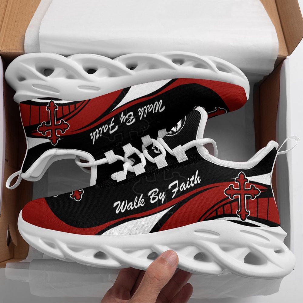 Jesus Walk By Faith Red And Black Running Sneakers Max Soul Shoes, Max Soul Sneakers, Max Soul Shoes Jesus Walk By Faith Red And Black Running Sneakers Max Soul Shoes, Max Soul Sneakers, Max Soul Shoes