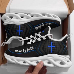 Jesus Walk By Faith Running Sneakers Black…