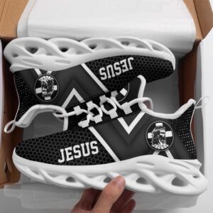 Jesus White And Black Running Sneakers Max…