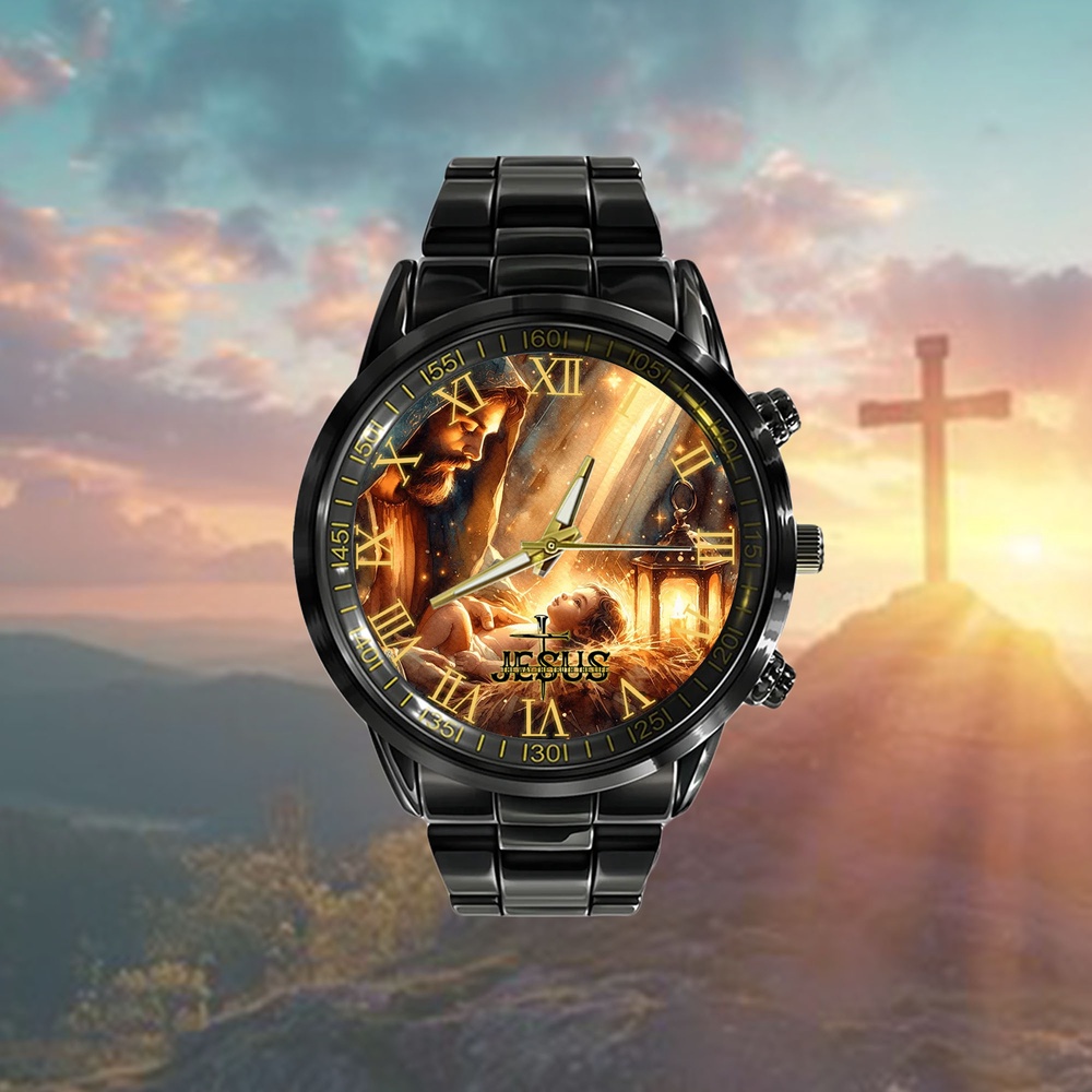 Jesus and the Baby Jesus Watch, Christian Watch, Religious Watches, Jesus Watch