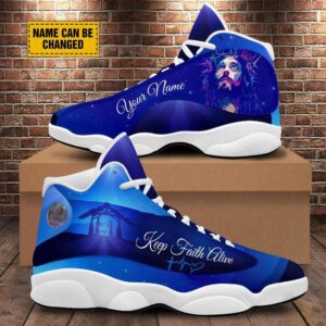 Keep Faith Alive Jesus Customized Basketball Shoes,…