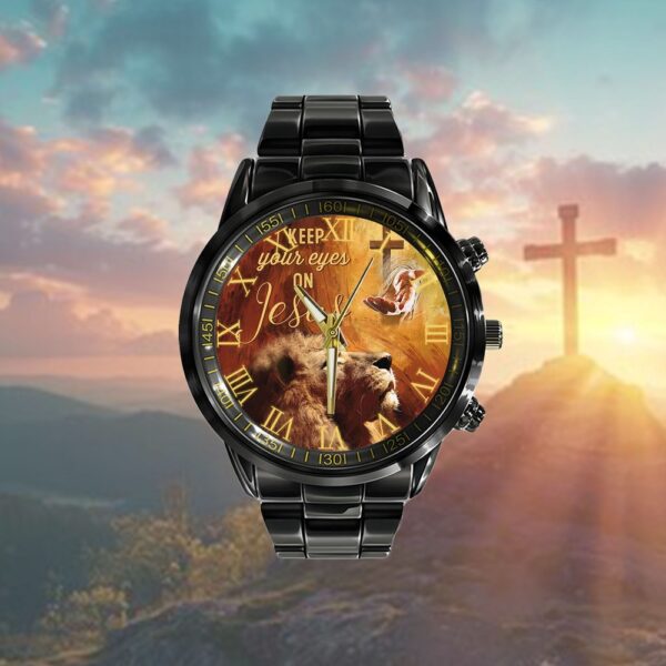 Keep Your Eyes On Jesus Lion Of Judah Watch Watch, Christian Watch, Religious Watches, Jesus Watch