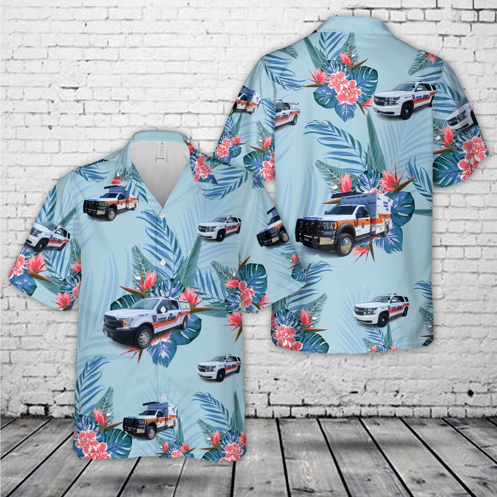Kenedy, Texas, Karnes County EMS Hawaiian Shirt, Texas Hawaii Shirt, Texas Shirt