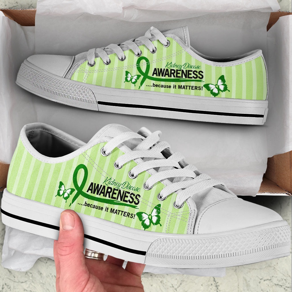 Kidney Disease Shoes Because It Matters Low Top Shoes Malalan, Low Top Designer Shoes, Low Top Sneakers