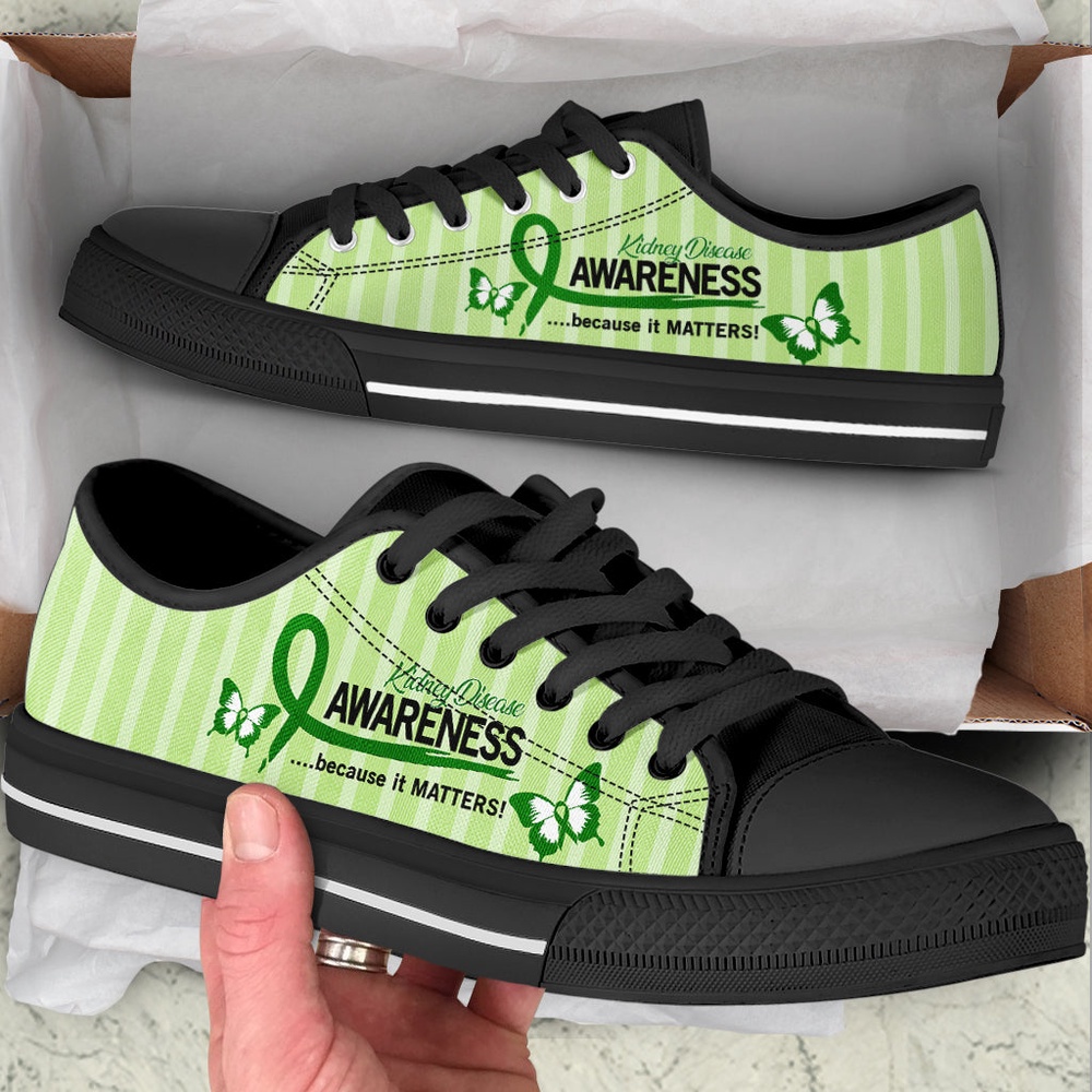 Kidney Disease Shoes Because It Matters Low Top Shoes Malalan, Low Top Designer Shoes, Low Top Sneakers