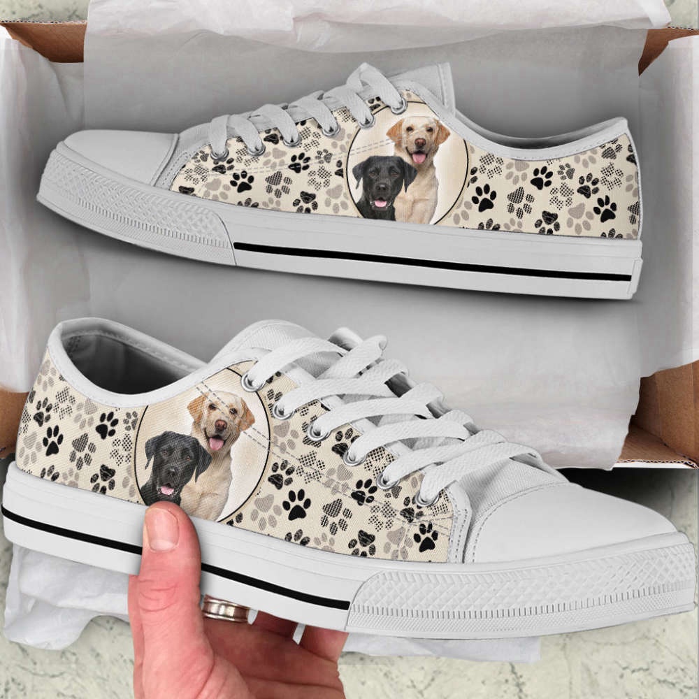 Labrador Retriever Dog Lover Pattern Brown Low Top Shoes Canvas Sneakers, Designer Low Top Shoes, Low Top Sneakers Labrador Retriever Dog Lover Pattern Brown Low Top Shoes Canvas Sneakers, Designer Low Top Shoes, Low Top Sneakers