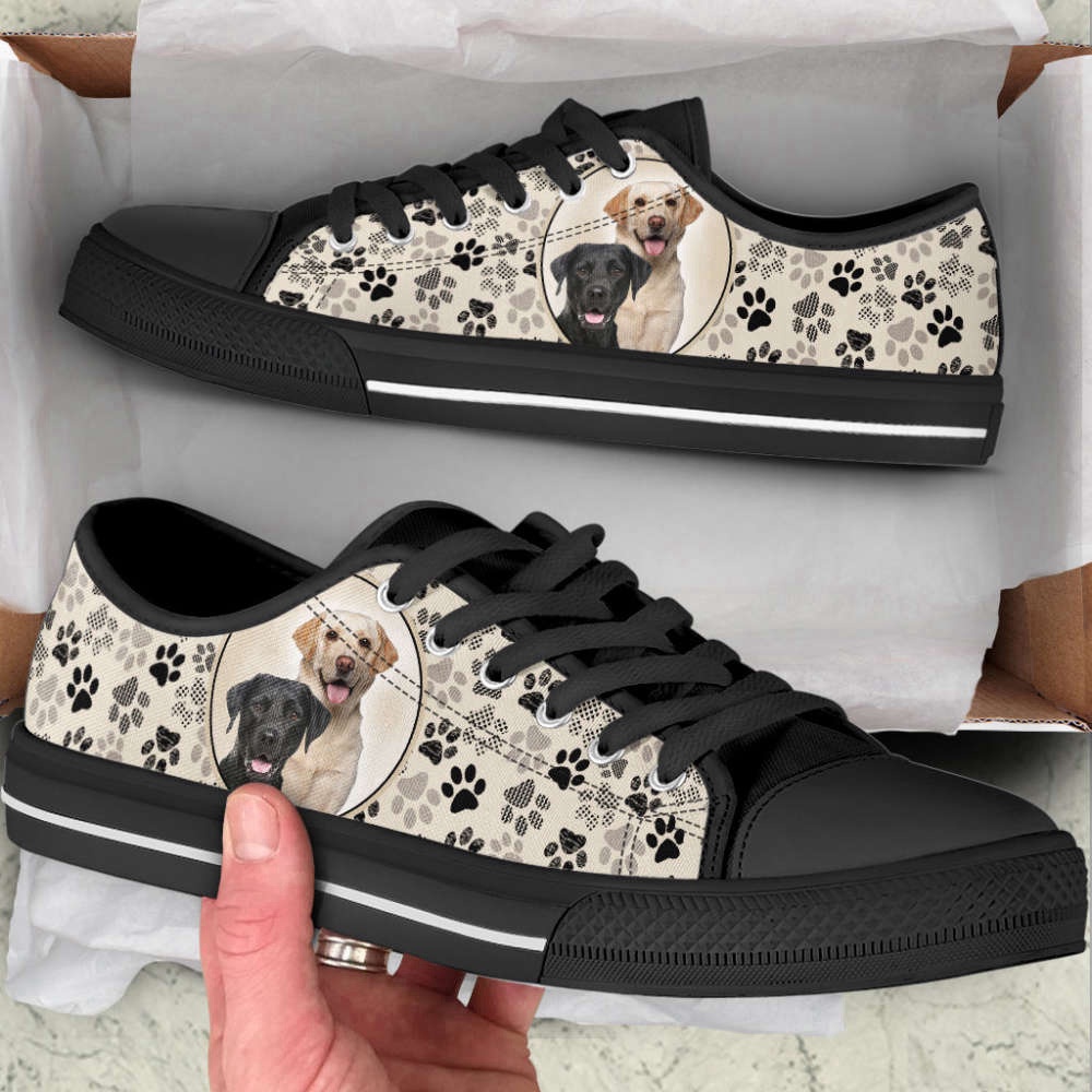 Labrador Retriever Dog Lover Pattern Brown Low Top Shoes Canvas Sneakers, Designer Low Top Shoes, Low Top Sneakers Labrador Retriever Dog Lover Pattern Brown Low Top Shoes Canvas Sneakers, Designer Low Top Shoes, Low Top Sneakers
