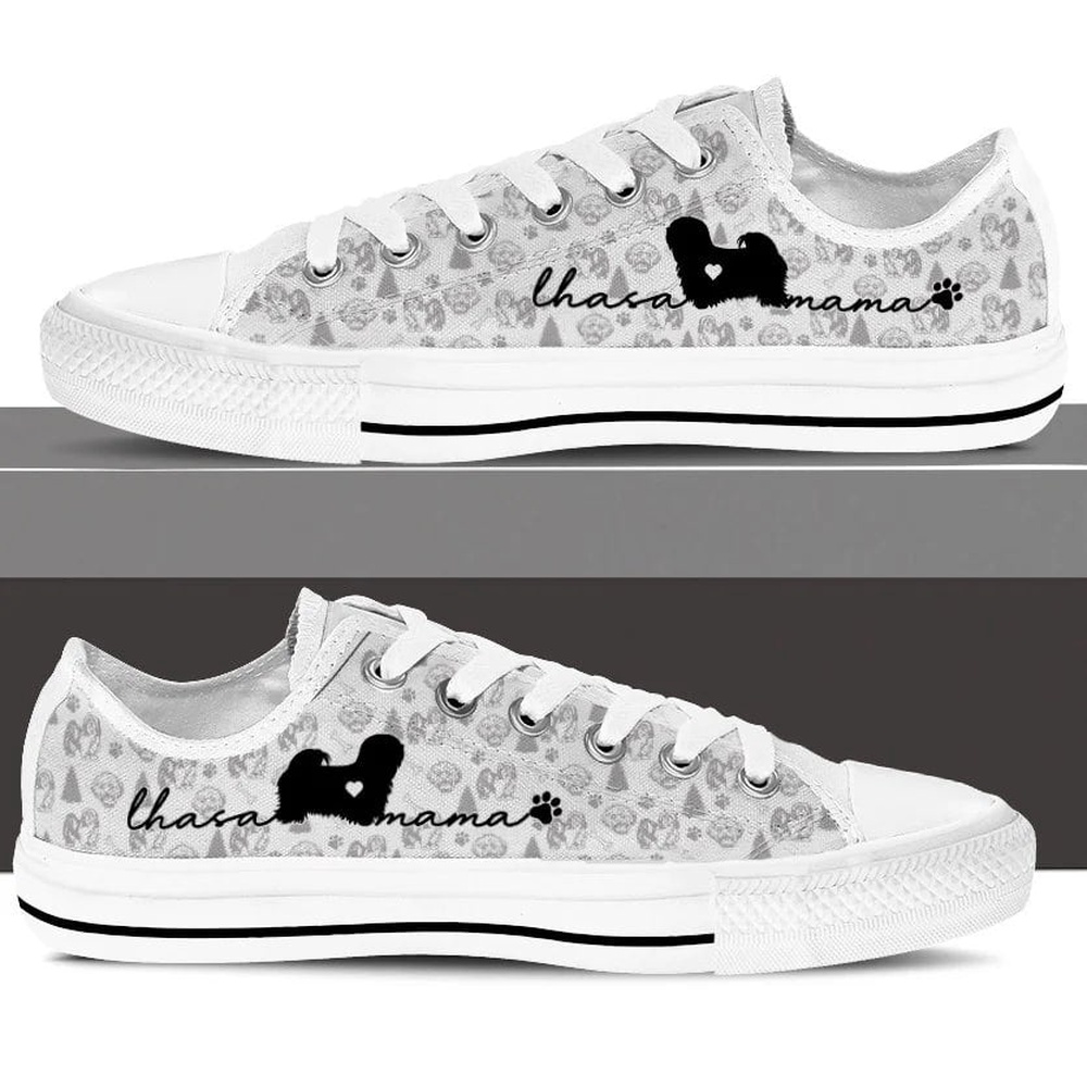 Lhasa Apso Low Top Shoes, Dog Memorial Gift, Designer Low Top Shoes, Low Top Sneakers Lhasa Apso Low Top Shoes, Dog Memorial Gift, Designer Low Top Shoes, Low Top Sneakers
