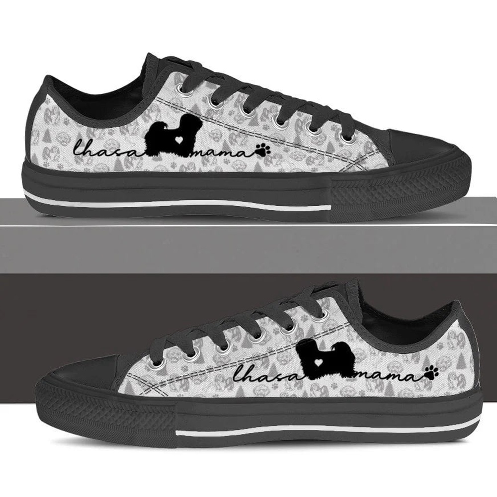 Lhasa Apso Low Top Shoes, Dog Memorial Gift, Designer Low Top Shoes, Low Top Sneakers Lhasa Apso Low Top Shoes, Dog Memorial Gift, Designer Low Top Shoes, Low Top Sneakers