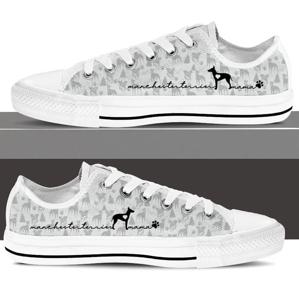 Manchester Terrier Low Top Shoes, Dog Memorial Gift, Designer Low Top Shoes, Low Top Sneakers Manchester Terrier Low Top Shoes, Dog Memorial Gift, Designer Low Top Shoes, Low Top Sneakers