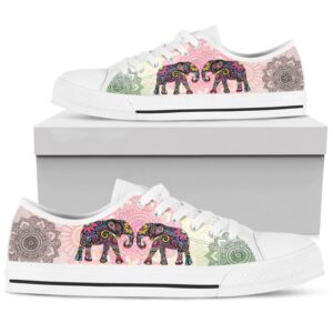 Mandala Elephant Low Top Shoes Sneaker TM010014Sb…