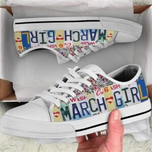 March Girl License Plates Canvas Low Top Shoes Low Top Designer Shoes Low Top Sneakers 2 ea1lif.jpg