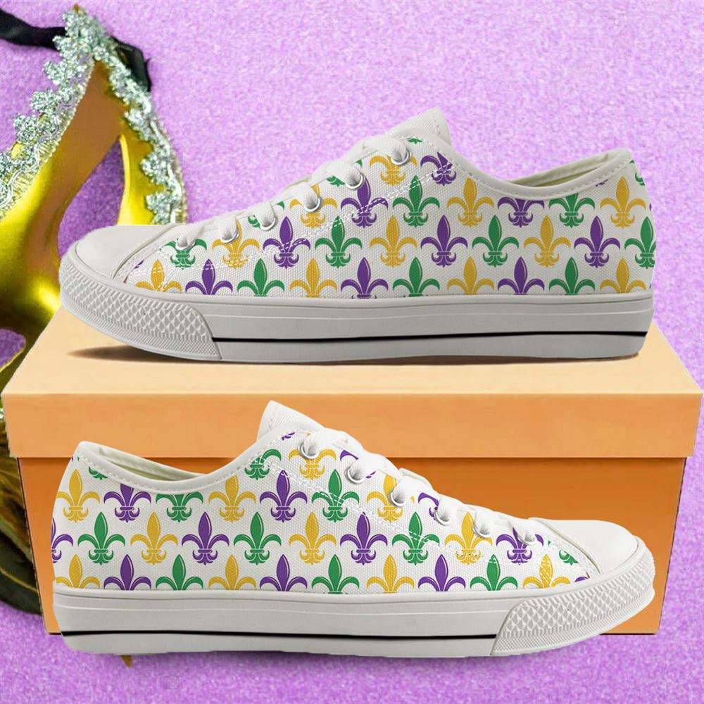 Mardi Gras Shoes Symbol Low Top, Low Top Designer Shoes, Low Top Sneakers