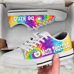 Math Teacher Sign Tie Dye Canvas Low Top Shoes Low Top Designer Shoes Low Top Sneakers 2 fuyfsq.jpg