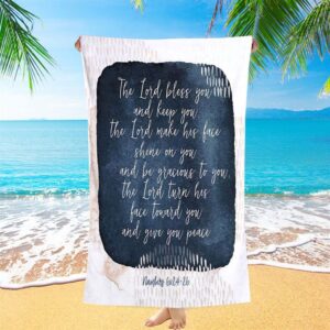 May The Lord Bless You And Keep You Christian Beach Towel Beach Towel 1 bjqayf.jpg