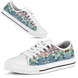 Mermaid Scales Low Top Shoes, Low Top…