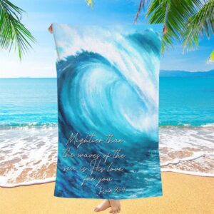 Mightier Than The Waves Of The Sea Beach Towel Christian Beach Towel Beach Towel 1 m0hcaj.jpg