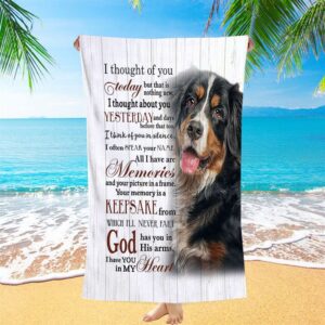 Mountain Dog I Thought Of You Today Beach Towel Christian Beach Towel Beach Towel 1 eo2njx.jpg