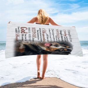 Mountain Dog I Thought Of You Today Beach Towel Christian Beach Towel Beach Towel 2 fnq04u.jpg