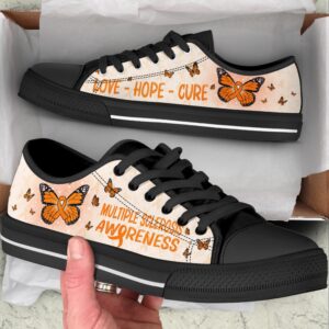 Multiple Sclerosis Shoes With Butterfly Version Low Top Shoes Low Top Designer Shoes Low Top Sneakers 2 im0rxw.jpg